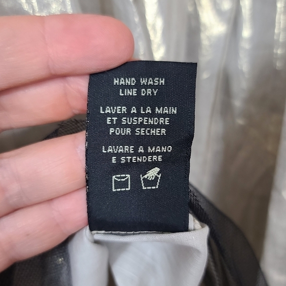 NWT Rozae Nichols M MEDIUM Metallic Button Mini Dress - Picture 7 of 10